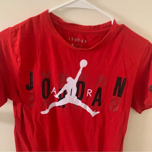 Air Jordan red boys Tee shirt top large 12-13 years - Picture 3 of 7
